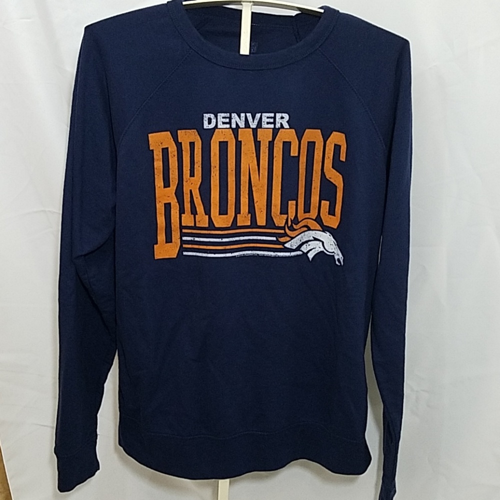 NFL Team Apparel Denver Broncos Lightweight Sweatshirt